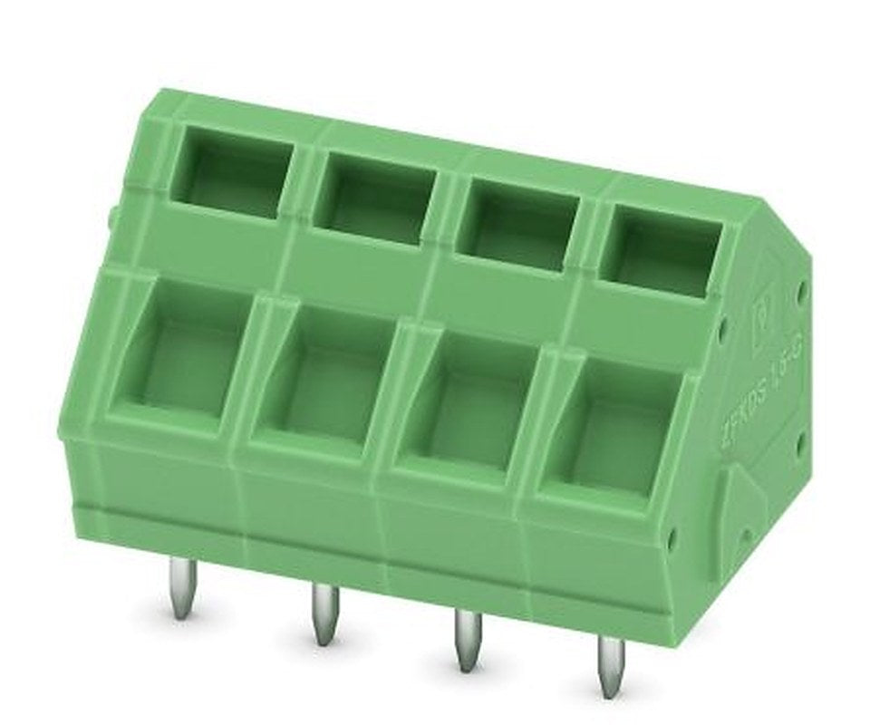 Phoenix Contact ZFKDSA 1.5C-5.0- 4 Series Horizontal PCB Terminal Block, 4 Contact(s), 5 mm Pitch, 1 Row