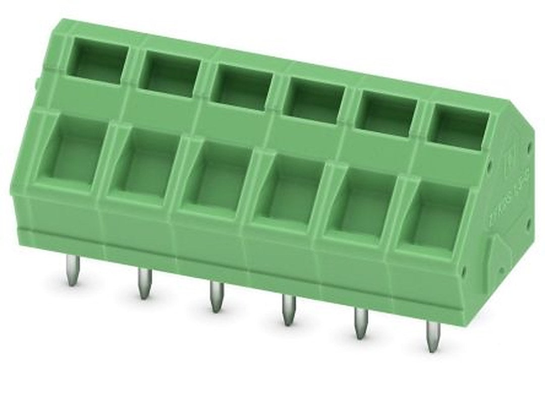 Phoenix Contact ZFKDSA 1.5C-5.0- 6 Series Horizontal PCB Terminal Block, 6 Contact(s), 5 mm Pitch, 1 Row