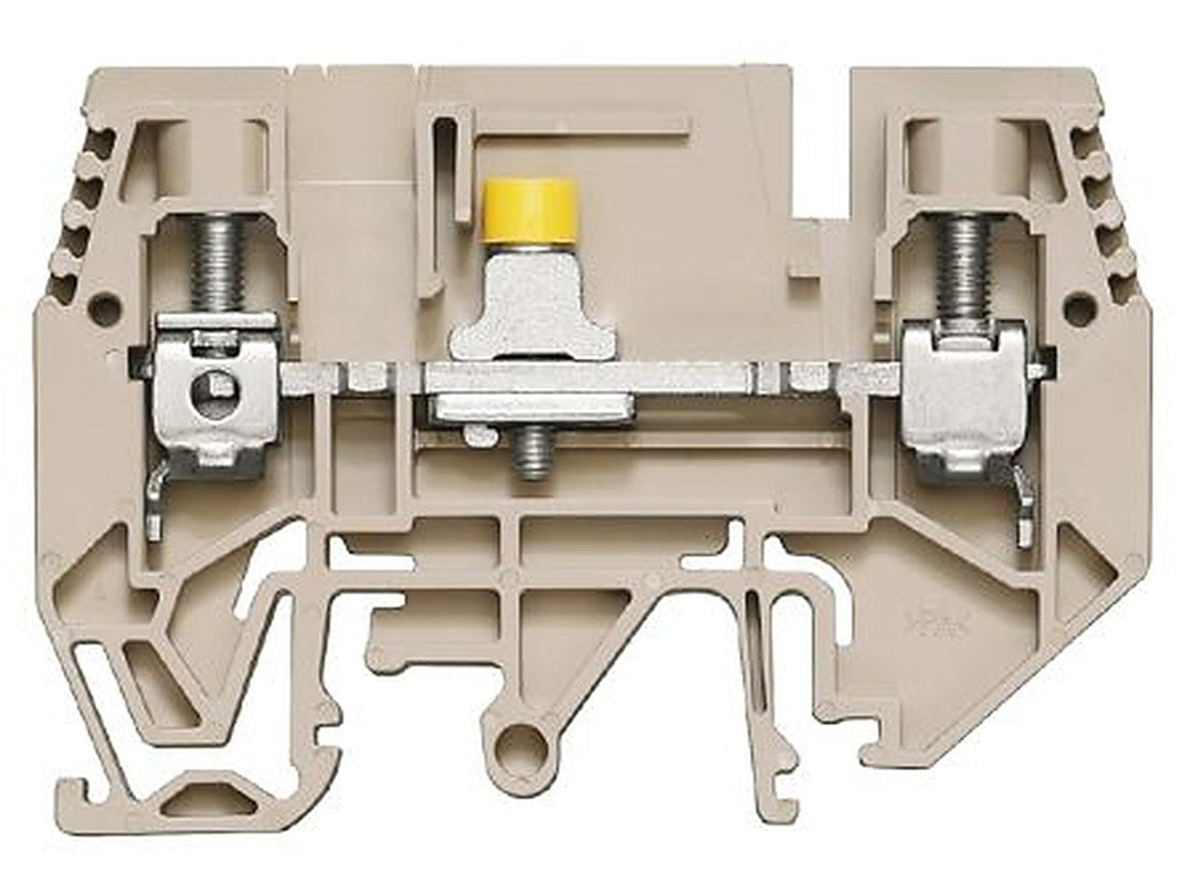 Weidmüller 1934790000 W Series Disconnect Terminal Block Brown, 6mm², 1-Level, Screw