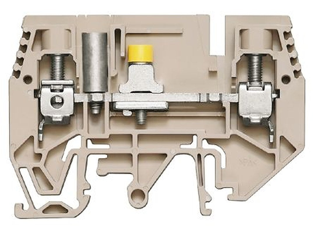 Weidmüller 1934800000 W Series Disconnect Terminal Block Brown, 6mm², 1-Level, Screw