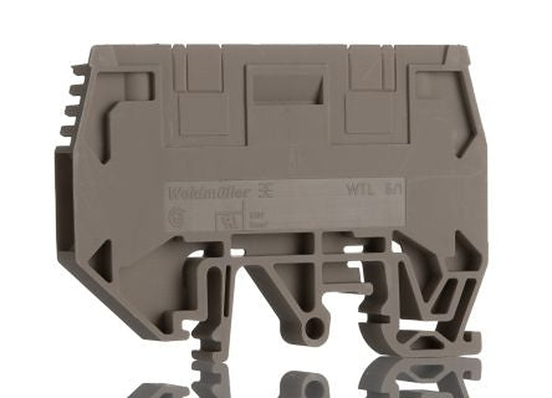 Weidmüller 1934810000 WTL Series Disconnect Terminal Block Dark Beige, 6mm², 1-Level, Screw