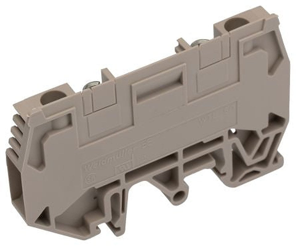 Weidmüller 1934820000 WTL 6/1 EN STB Series Disconnect Terminal Block Dark Beige, 6mm², 1-Level, Screw