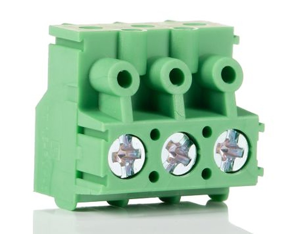 Phoenix Contact PT 1.5/3-PVH-5.0 Series Pluggable Terminal Block, 3-Contact, 5 mm Pitch, 1 Row, 1934874