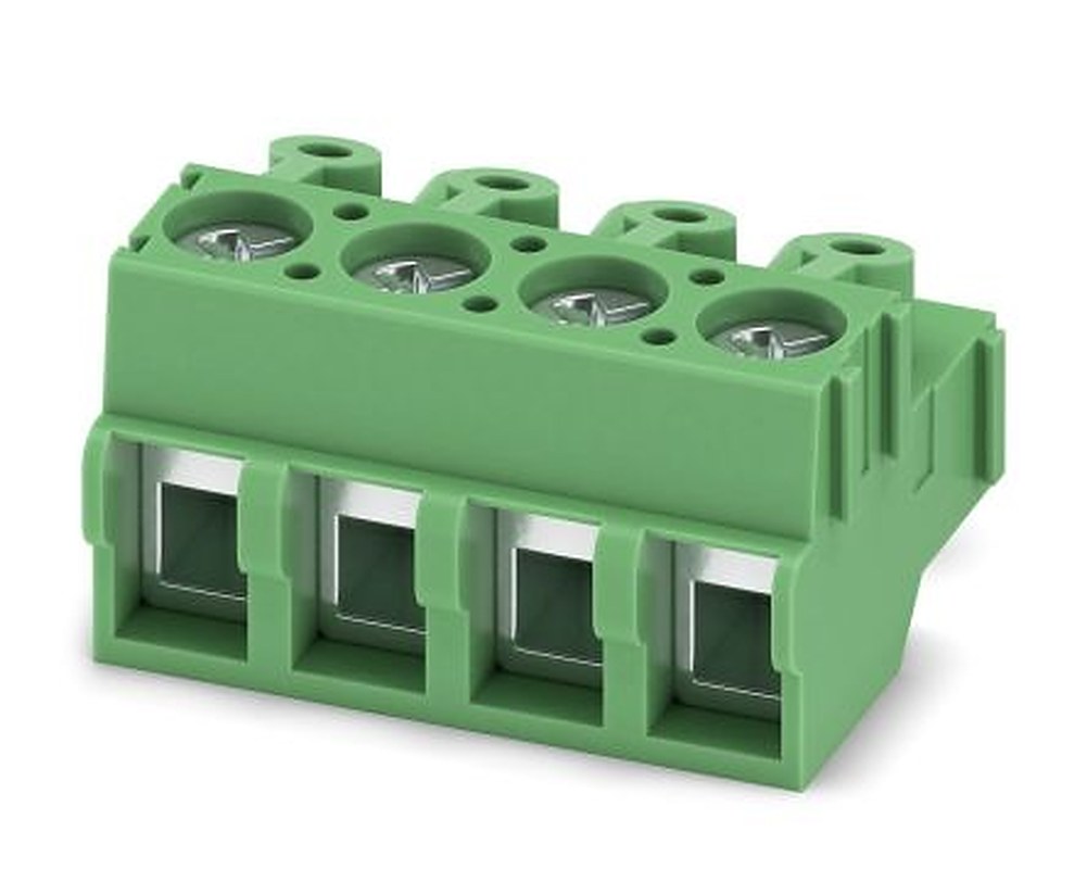 Phoenix Contact PT 1.5/4-PVH-5.0 Series Pluggable Terminal Block, 4-Contact, 5 mm Pitch, 1 Row, 1934887