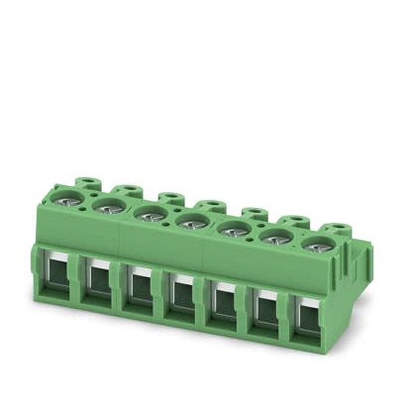 Phoenix Contact PCB Terminal Block, 7-Contact, 5 mm Pitch, Push-in, 1 Row Screw