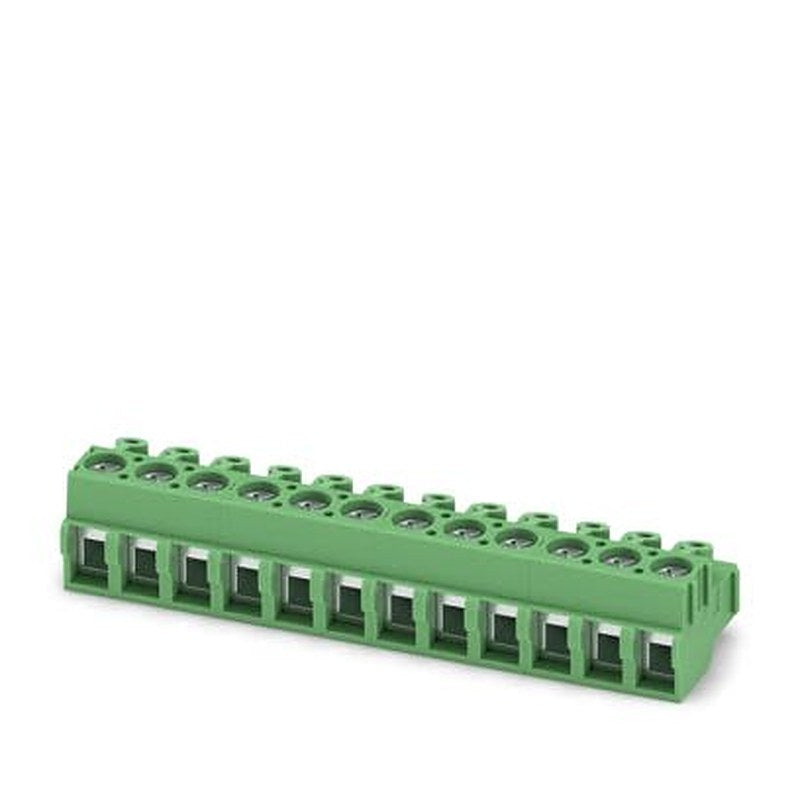 Phoenix Contact PT 1 Series PCB Terminal Block, 12-Contact, 5 mm Pitch, Plug-in, 1 Row Screw