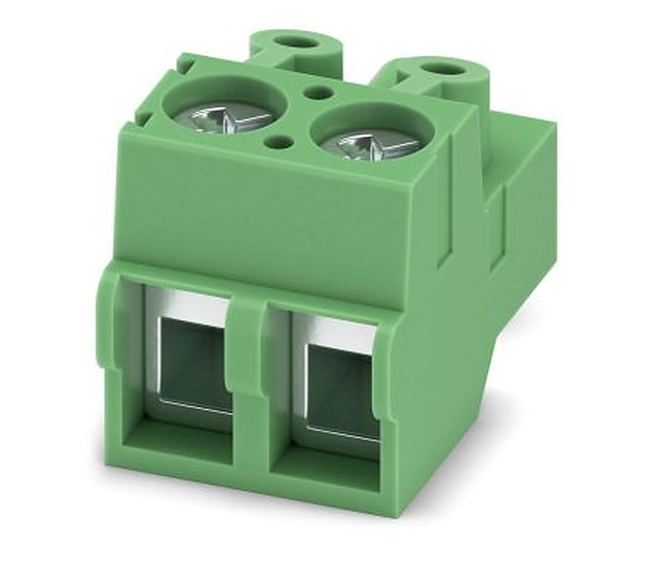 Phoenix Contact PT 1.5/ 2-PVH-5.0-A Series Pluggable Terminal Block, 2-Contact, 5 mm Pitch, 1 Row, 1935019