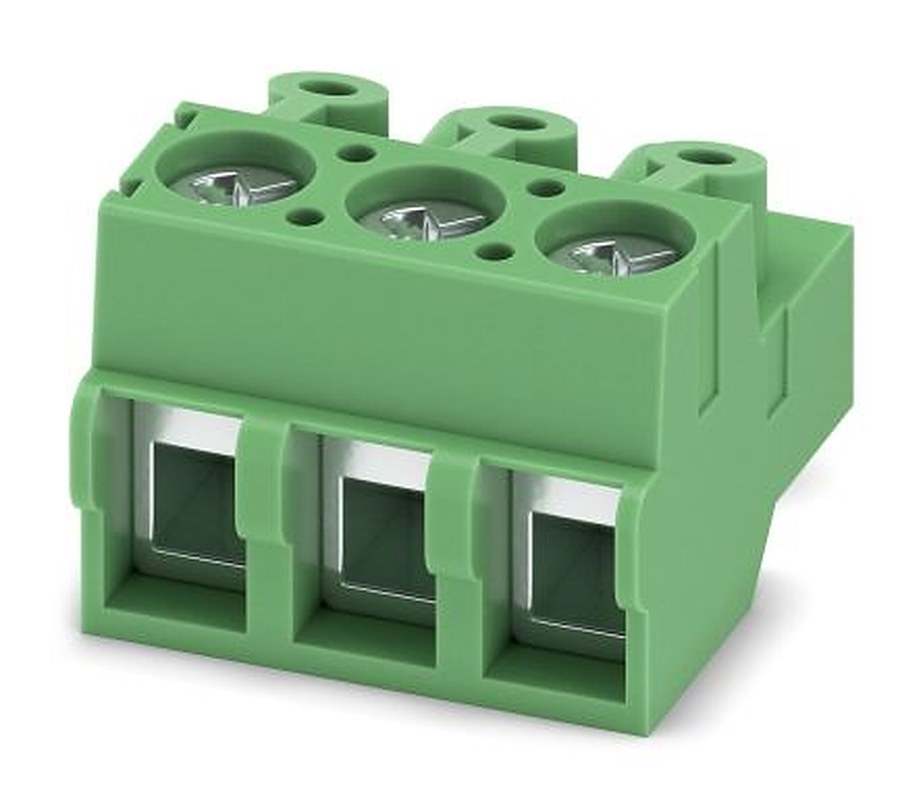 Phoenix Contact PT 1.5/ 3-PVH-5.0-A Series Pluggable Terminal Block, 3-Contact, 5 mm Pitch, 1 Row, 1935022