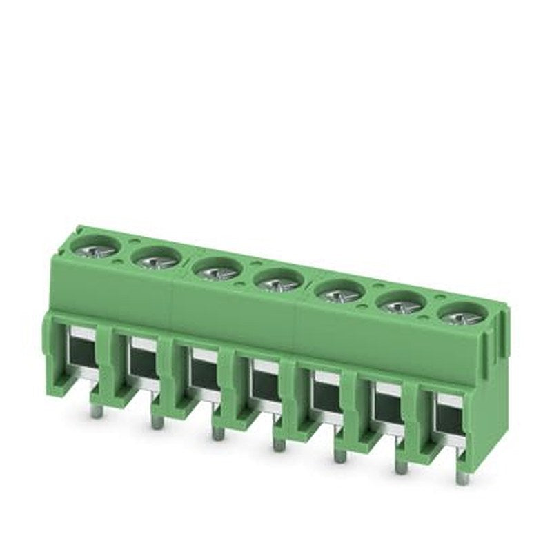 Phoenix Contact PCB Terminal Block, 7-Contact, 5 mm Pitch, Wave Soldering Mount, 1 Row