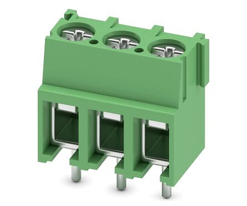 Phoenix Contact COMBICON PT Series Horizontal PCB Terminal Block, 3 Contact(s), 5 mm Pitch, 1 Row