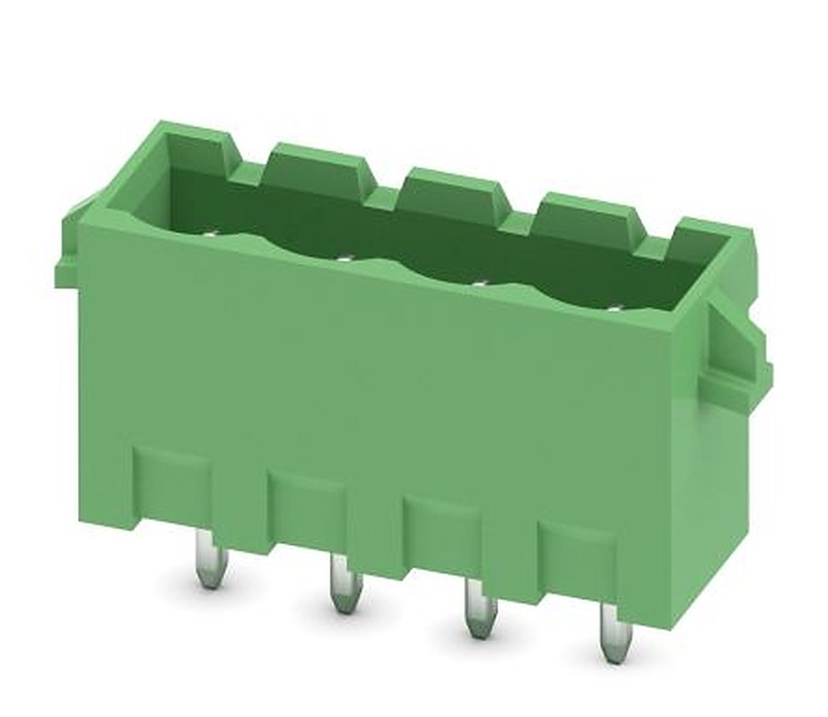 Phoenix Contact MSTBVA 2.5/ 4-G-5.08-RN Series Pluggable Terminal Block, 4-Contact, 5.08 mm Pitch, 1 Row, 1936034