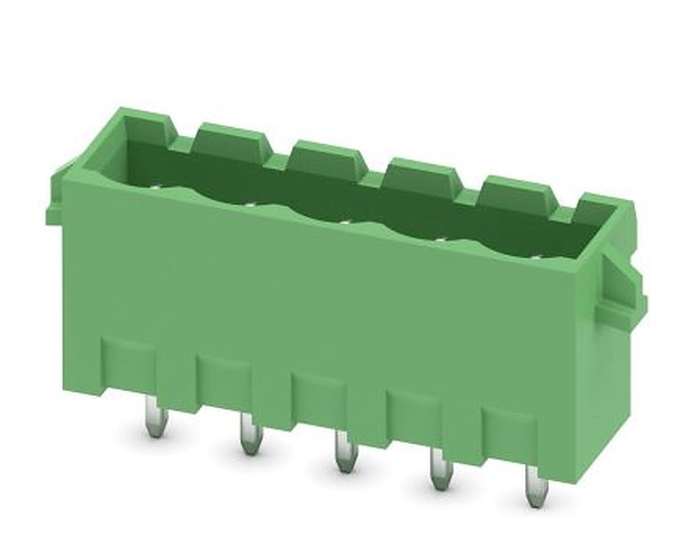 Phoenix Contact MSTBVA 2.5/5-G-5.08-RN Series Pluggable Terminal Block, 5-Contact, 5.08 mm Pitch, 1 Row, 1936047