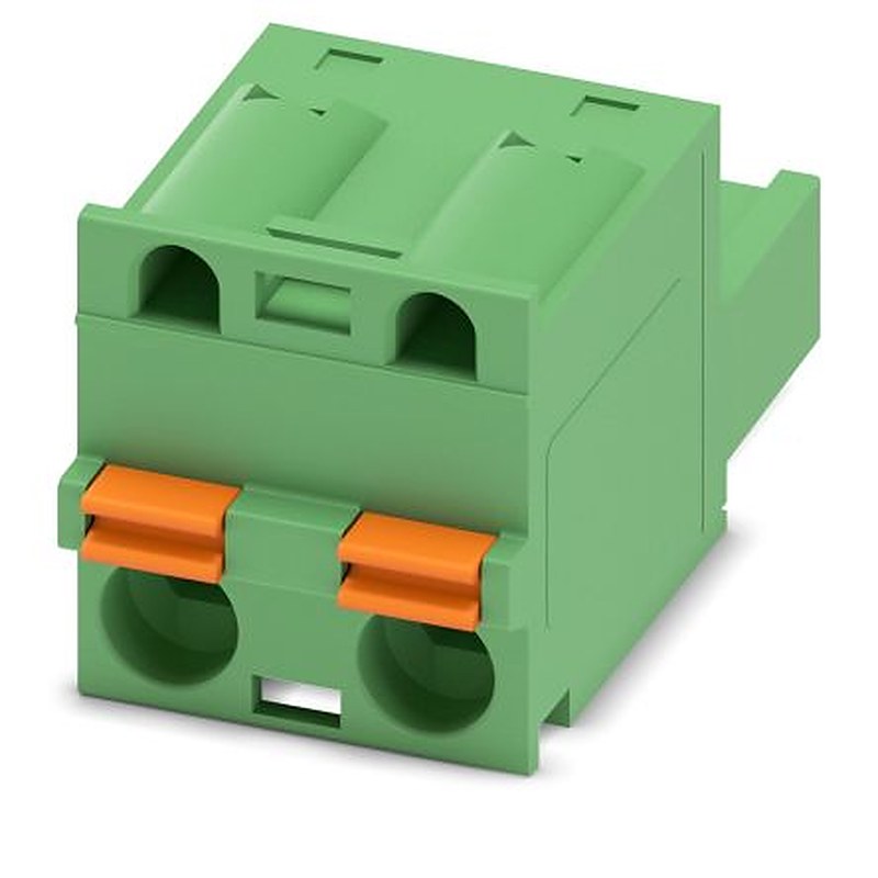 Phoenix Contact GFKC 2.5/2-ST-7.5 Series Pluggable Terminal Block, 2-Contact, 7.5 mm Pitch, 1 Row, 1939413