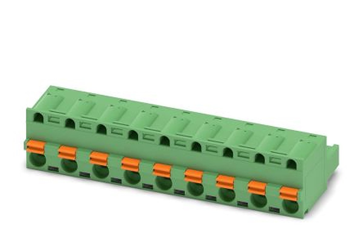 Phoenix Contact GFKC 2.5/9-ST-7.5 Series Pluggable Terminal Block, 9-Contact, 7.5 mm Pitch, 1 Row, 1939484