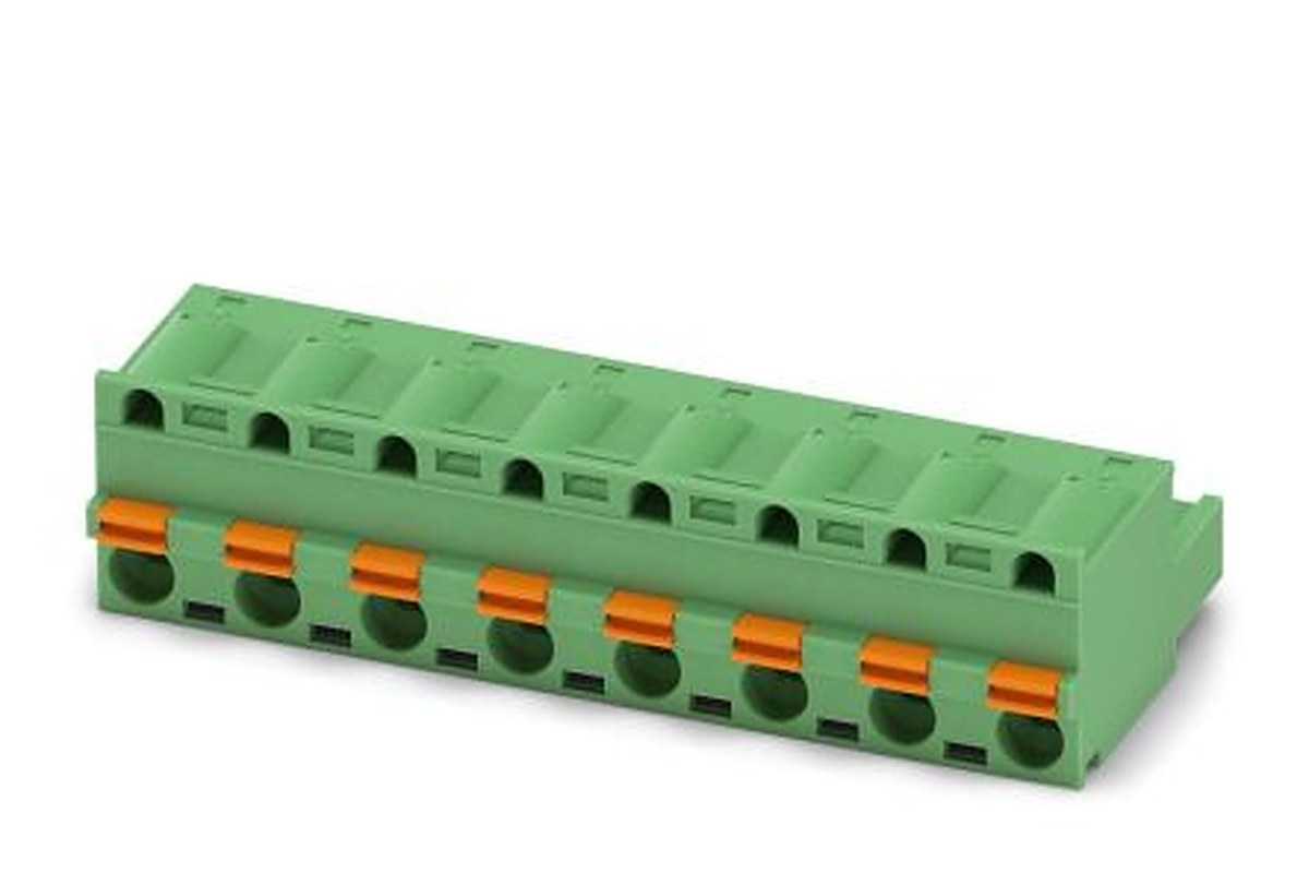Phoenix Contact GFKC 2.5/8-ST-7.62 Series Pluggable Terminal Block, 8-Contact, 7.62 mm Pitch, 1 Row, 1939691