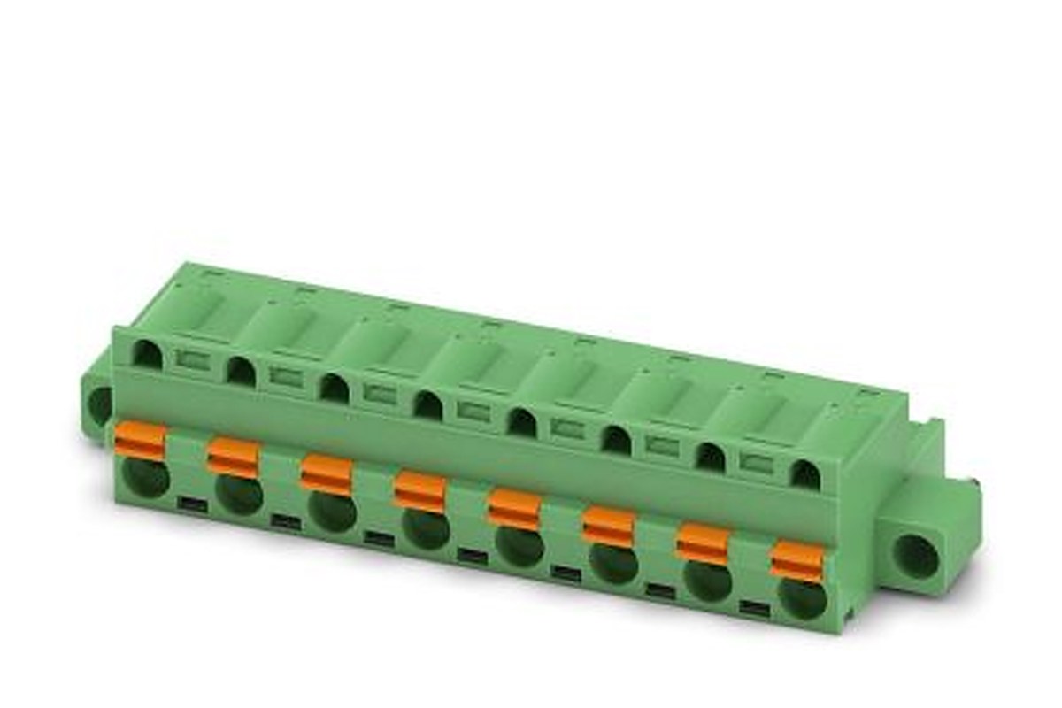 Phoenix Contact GFKC 2.5/8-STF-7.62 Series Pluggable Terminal Block, 8-Contact, 7.62 mm Pitch, 1 Row, 1939808