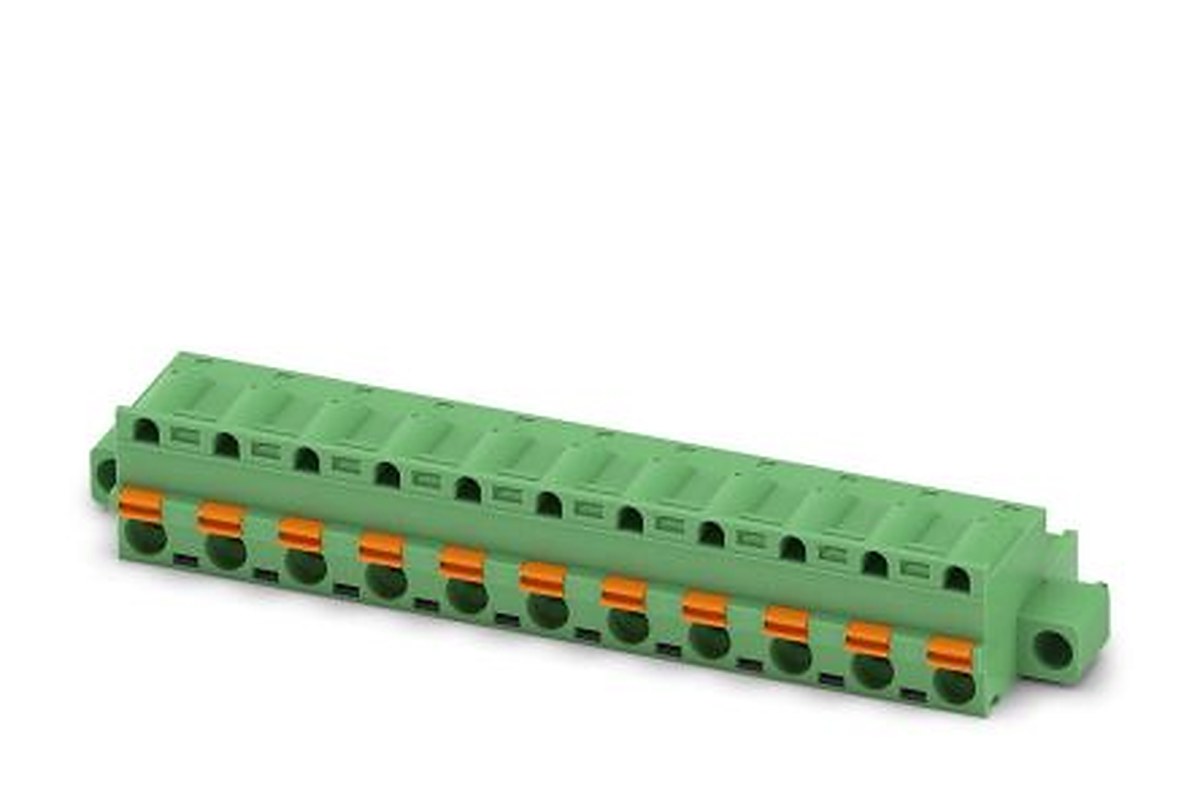 Phoenix Contact GFKC 2.5/11-STF-7.62 Series Pluggable Terminal Block, 11-Contact, 7.62 mm Pitch, 1 Row, 1939837