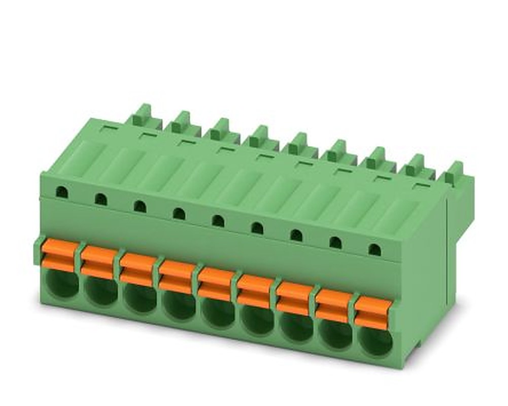 Phoenix Contact FK-MCP 1.5/9-ST-3.5 Series Pluggable Terminal Block, 9-Contact, 3.5 mm Pitch, 1 Row, 1939976