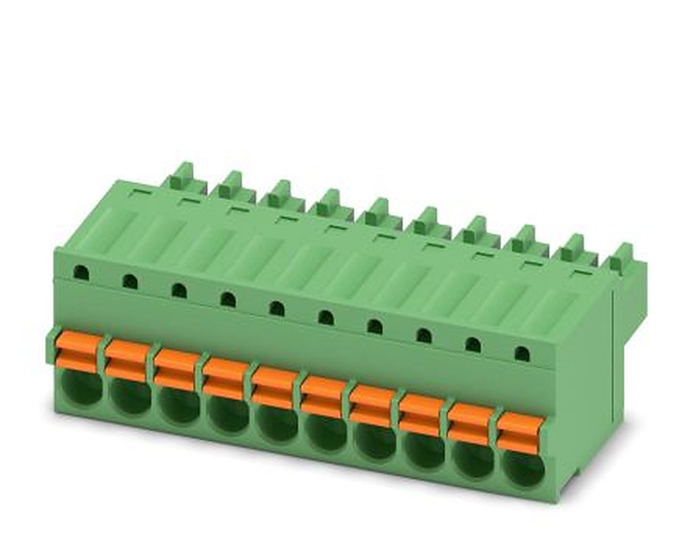 Phoenix Contact FK-MCP 1.5/10-ST-3.5 Series Pluggable Terminal Block, 10-Contact, 3.5 mm Pitch, 1 Row, 1939989
