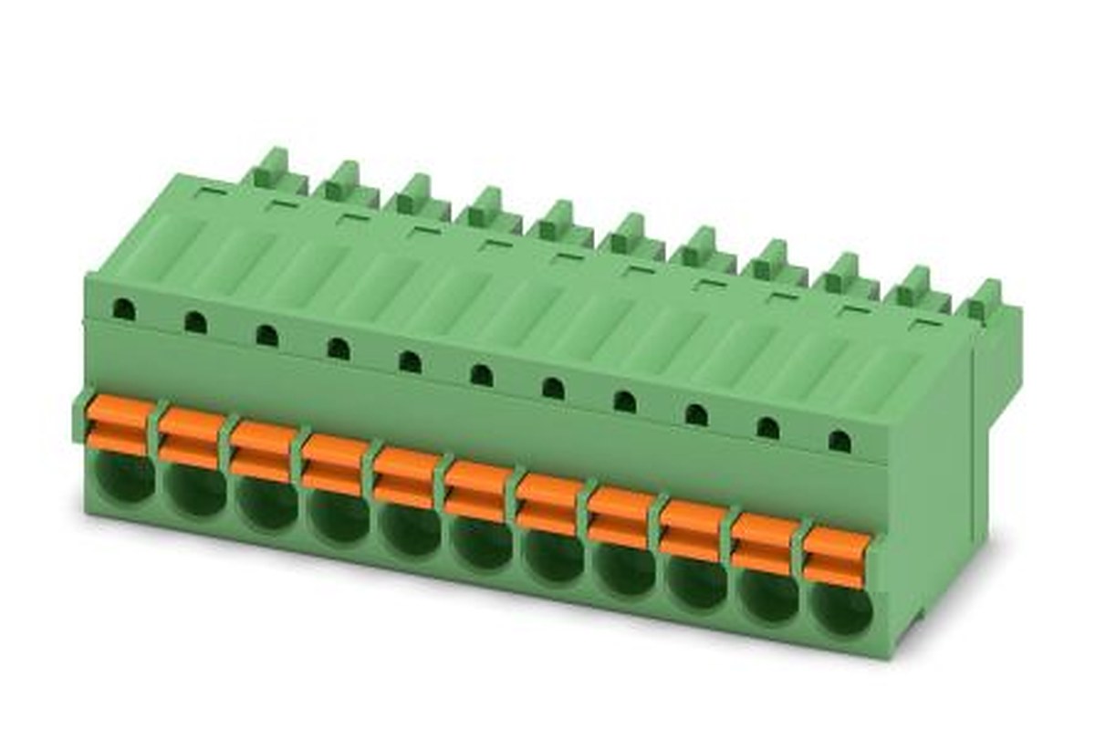 Phoenix Contact FK-MCP 1.5/11-ST-3.5 Series Pluggable Terminal Block, 11-Contact, 3.5 mm Pitch, 1 Row, 1939992