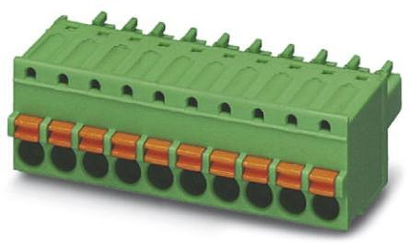 Phoenix Contact FK-MCP 1.5/12-ST-3.5 Series Pluggable Terminal Block, 12-Contact, 3.5 mm Pitch, 1 Row, 1940004