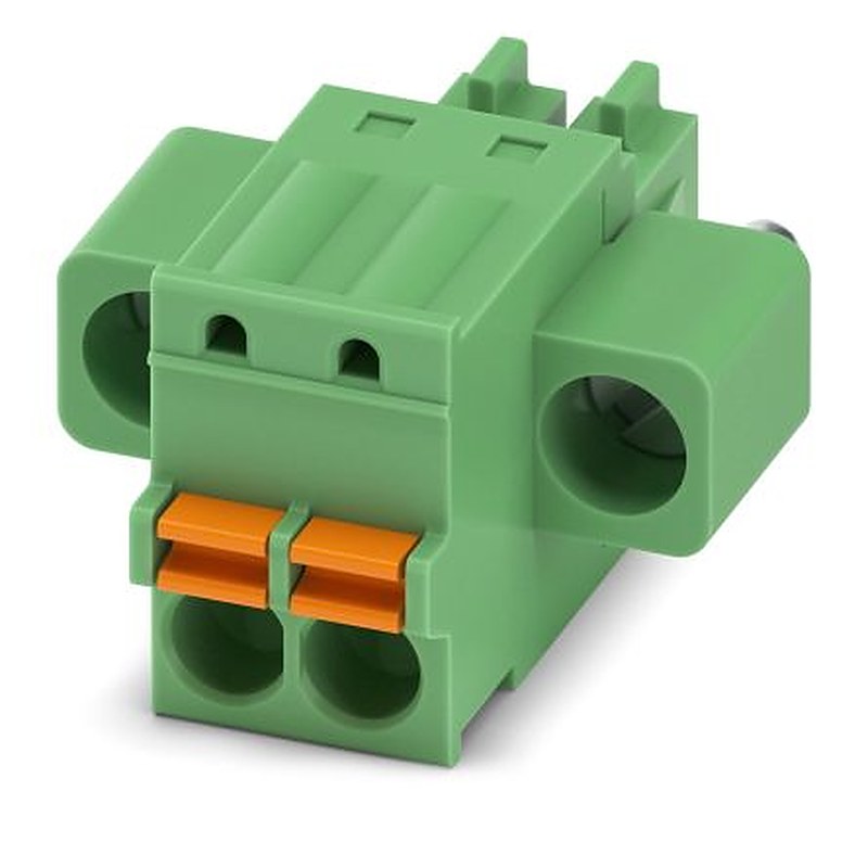 Phoenix Contact FK-MCP 1.5/2-STF-3.5 Series Pluggable Terminal Block, 2-Contact, 3.5 mm Pitch, 1 Row, 1940091