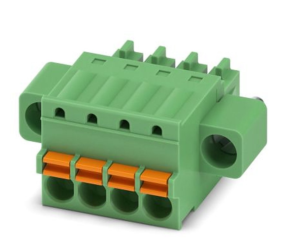 Phoenix Contact FK-MCP 1.5/4-STF-3.5 Series Pluggable Terminal Block, 4-Contact, 3.5 mm Pitch, 1 Row, 1940114