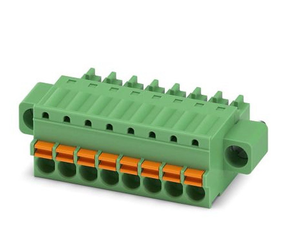 Phoenix Contact FK-MCP 1.5/8-STF-3.5 Series Pluggable Terminal Block, 8-Contact, 3.5 mm Pitch, 1 Row, 1940156