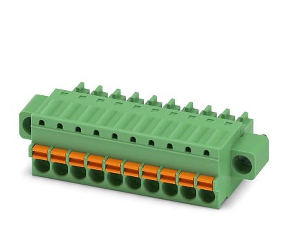 Phoenix Contact FK-MCP 1.5/10-STF-3.5 Series Pluggable Terminal Block, 10-Contact, 3.5 mm Pitch, 1 Row, 1940172