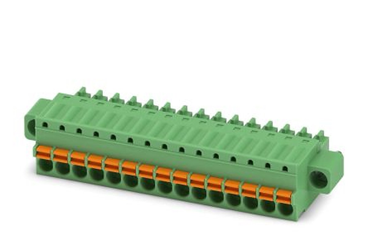 Phoenix Contact FK-MCP 1.5/15-STF-3.5 Series Pluggable Terminal Block, 15-Contact, 3.5 mm Pitch, 1 Row, 1940224