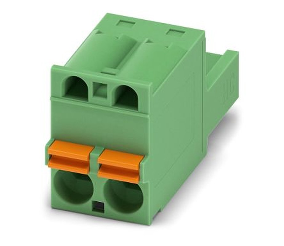 Phoenix Contact FKC 2.5 HC/2-ST Series Pluggable Terminal Block, 2-Contact, 5 mm Pitch, 1 Row, 1942154