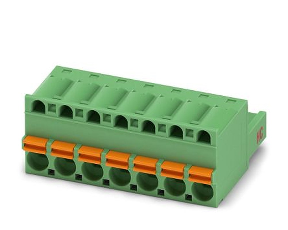 Phoenix Contact FKC 2.5 HC/7-ST Series Pluggable Terminal Block, 7-Contact, 5 mm Pitch, 1 Row, 1942206