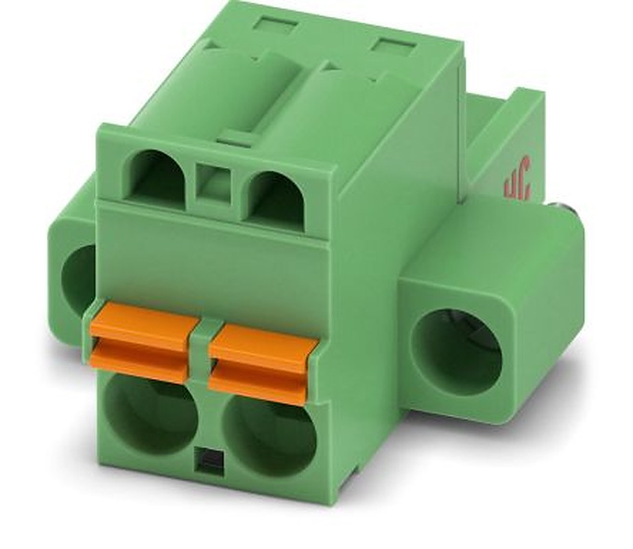 Phoenix Contact FKC 2.5 HC/2-STF Series Pluggable Terminal Block, 2-Contact, 5 mm Pitch, 1 Row, 1942264