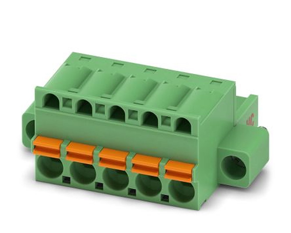Phoenix Contact FKC 2.5 HC/5-STF Series Pluggable Terminal Block, 5-Contact, 5 mm Pitch, 1 Row, 1942293