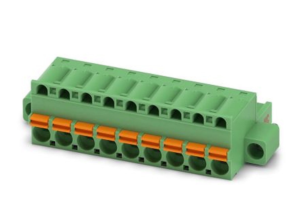 Phoenix Contact FKC 2.5 HC/9-STF Series Pluggable Terminal Block, 9-Contact, 5 mm Pitch, 1 Row, 1942332