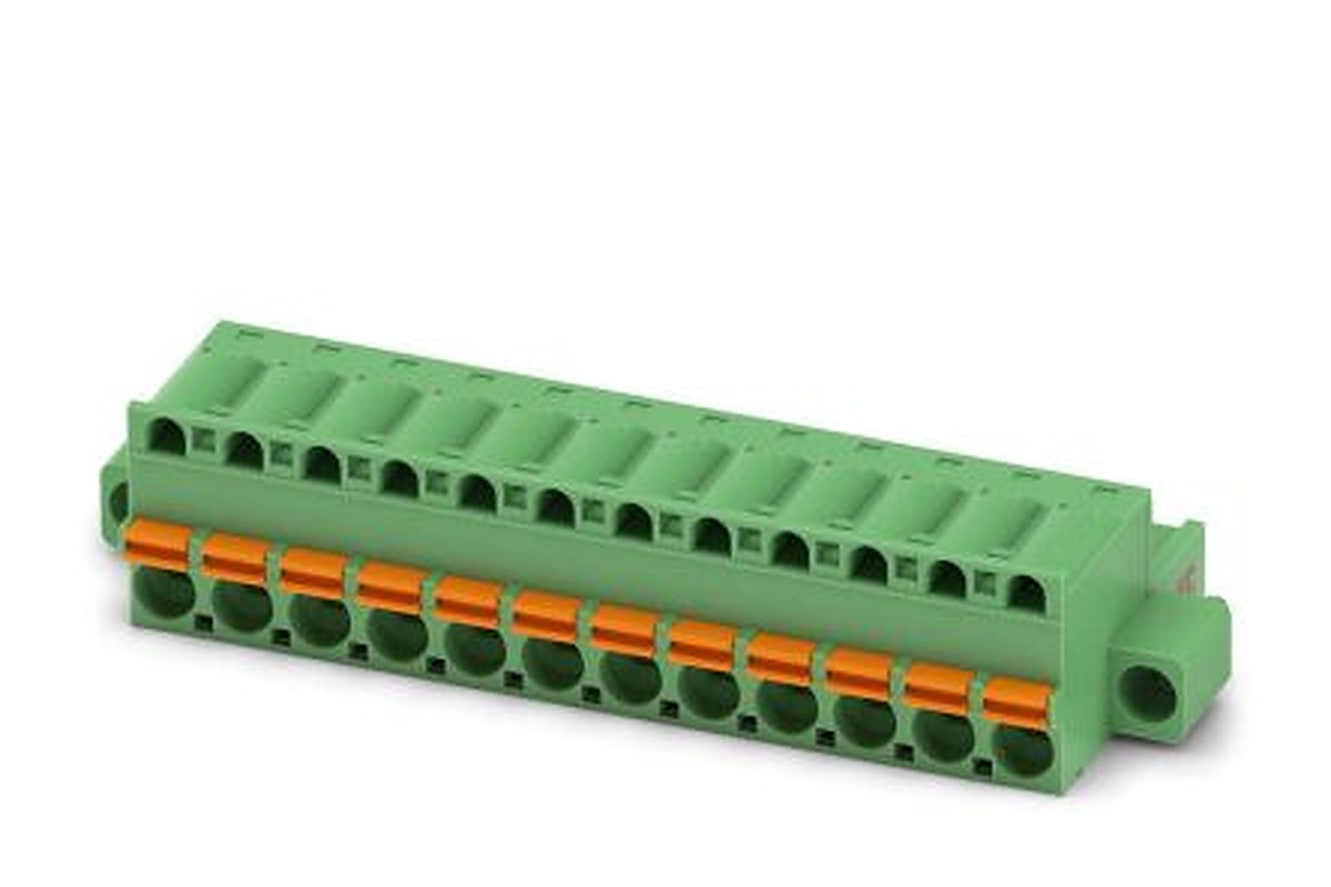 Phoenix Contact FKC 2.5 HC/12-STF Series Pluggable Terminal Block, 12-Contact, 5 mm Pitch, 1 Row, 1942361
