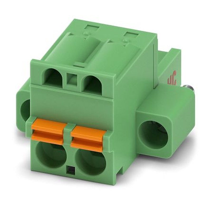 Phoenix Contact FKC 2.5 HC/2-STF-5.08 Series Pluggable Terminal Block, 2-Contact, 5.08 mm Pitch, 1 Row, 1942484