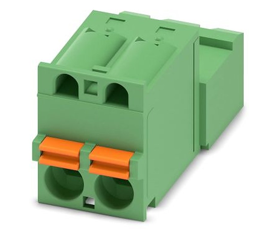 Phoenix Contact FKIC 2.5 HC/2-ST-5.08 Series Pluggable Terminal Block, 2-Contact, 5.08 mm Pitch, 1 Row, 1942594