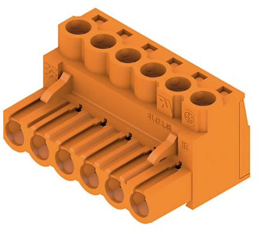 Weidmüller BL Series Pluggable Terminal Block, 6-Contact, 5.08 mm Pitch, 1 Row, 1943620000