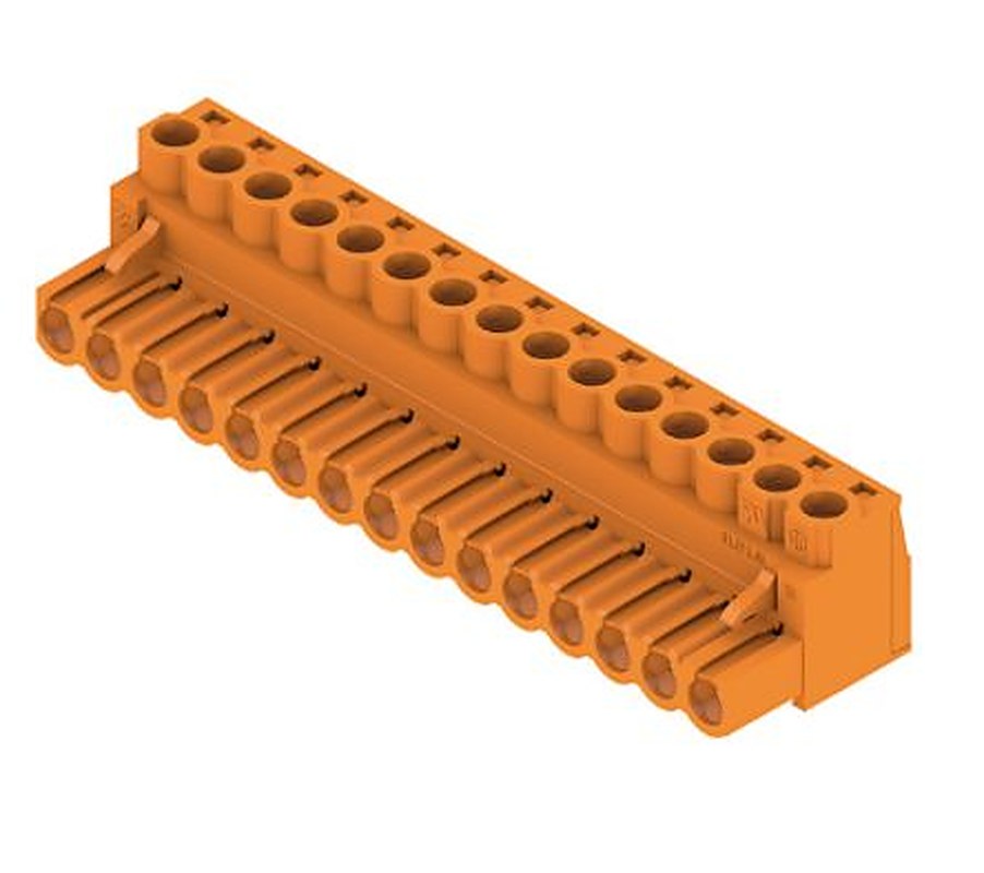 Weidmüller BL Series Pluggable Terminal Block, 15-Contact, 5.08 mm Pitch, 1 Row, 1943710000