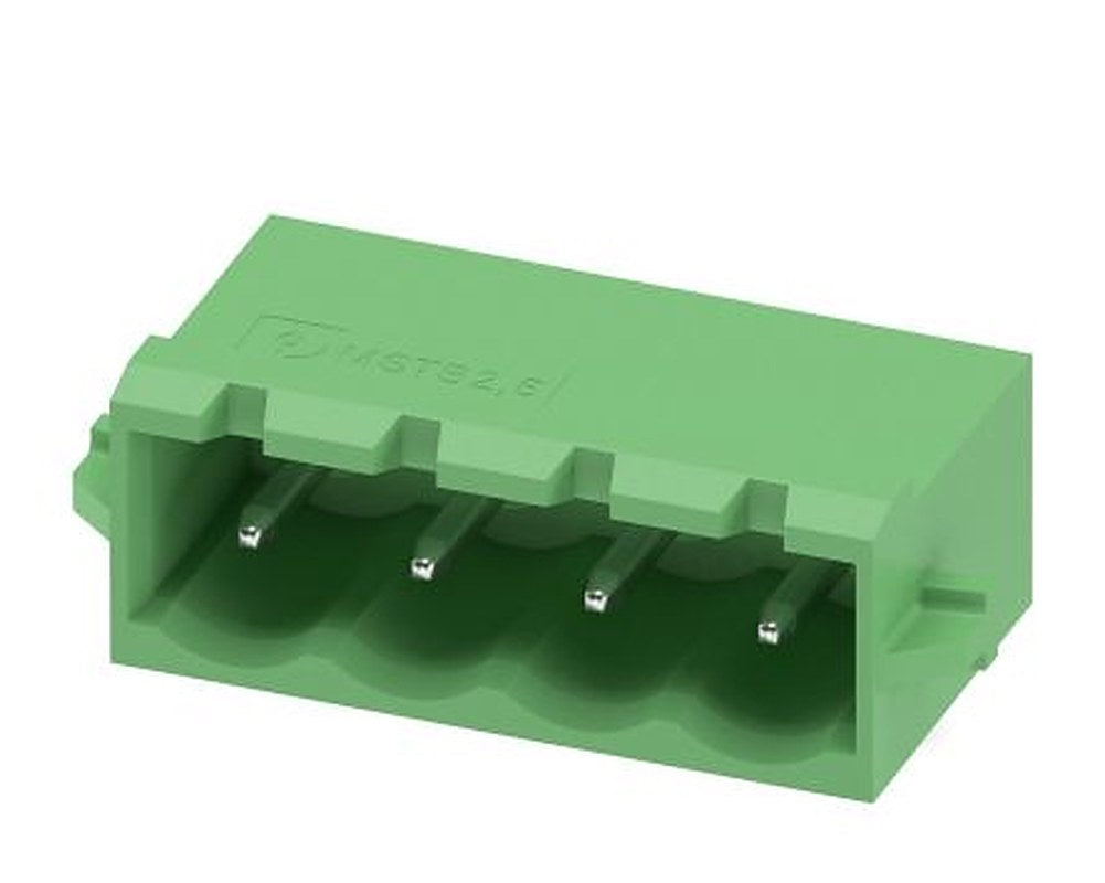 Phoenix Contact MSTBA 2.5/4-G-RN Series Pluggable Terminal Block, 4-Contact, 5 mm Pitch, 1 Row, 1944806