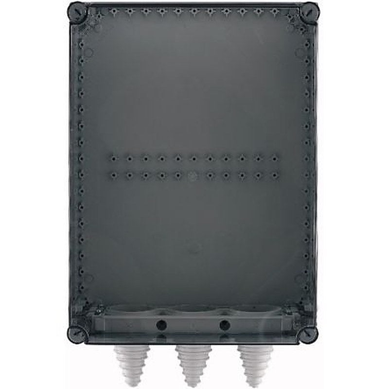 Eaton xEnergy Series Black Plastic Enclosure, IP65, IK10 Flanged 500 mm, 375 mm, 225 mm