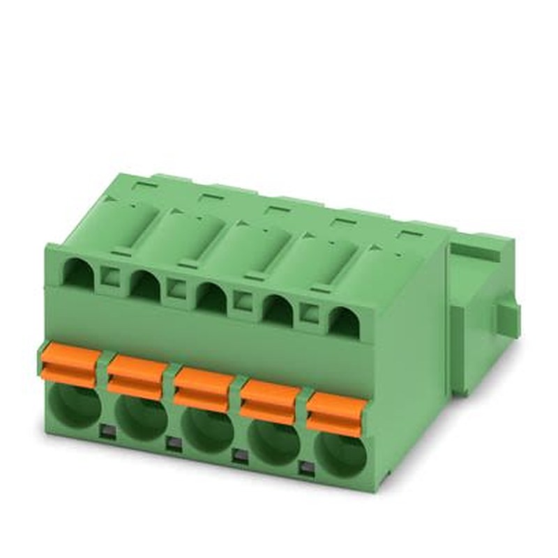Phoenix Contact FKIC Series PCB Connector, 5-Contact, 5 mm Pitch, Snap-in, 1 Row Push-in Spring