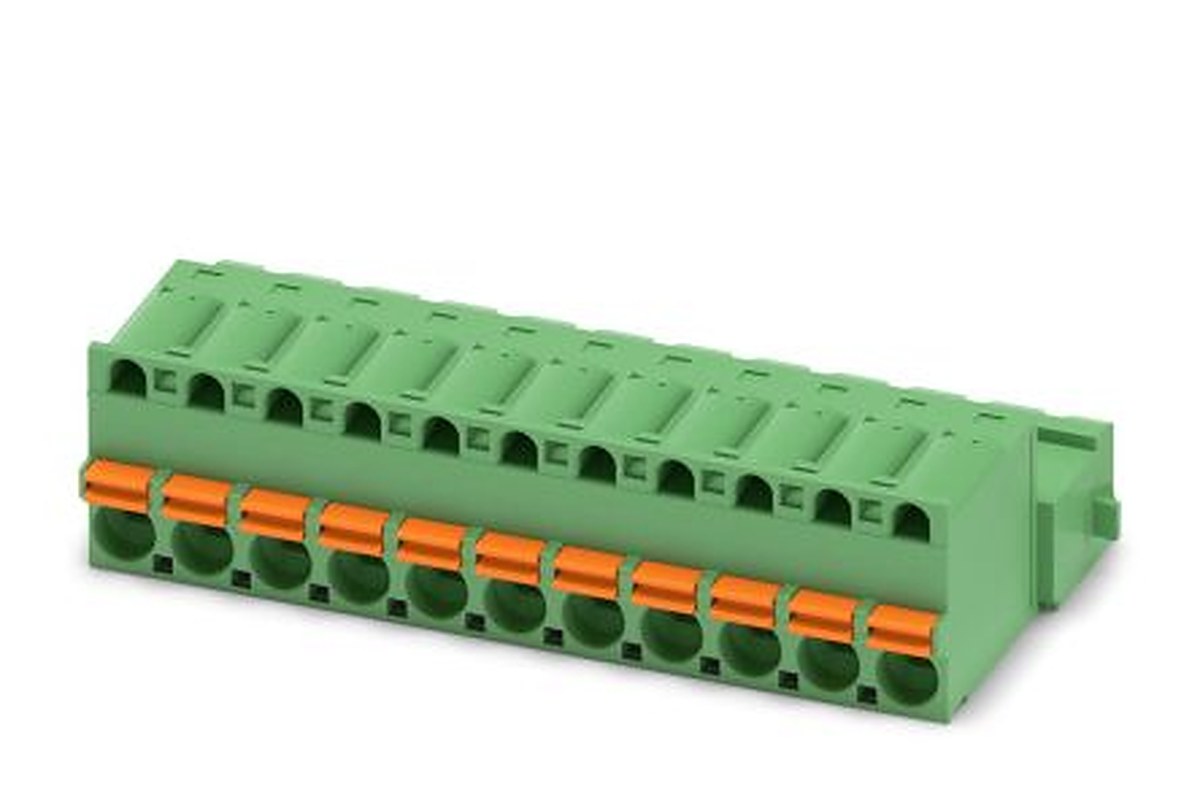 Phoenix Contact FKIC 2.5/11-ST-RN Series Pluggable Terminal Block, 11-Contact, 5 mm Pitch, 1 Row, 1946998