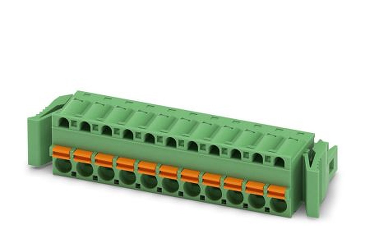 Phoenix Contact FKC 2.5/11-ST-RF Series Pluggable Terminal Block, 11-Contact, 5 mm Pitch, 1 Row, 1947146