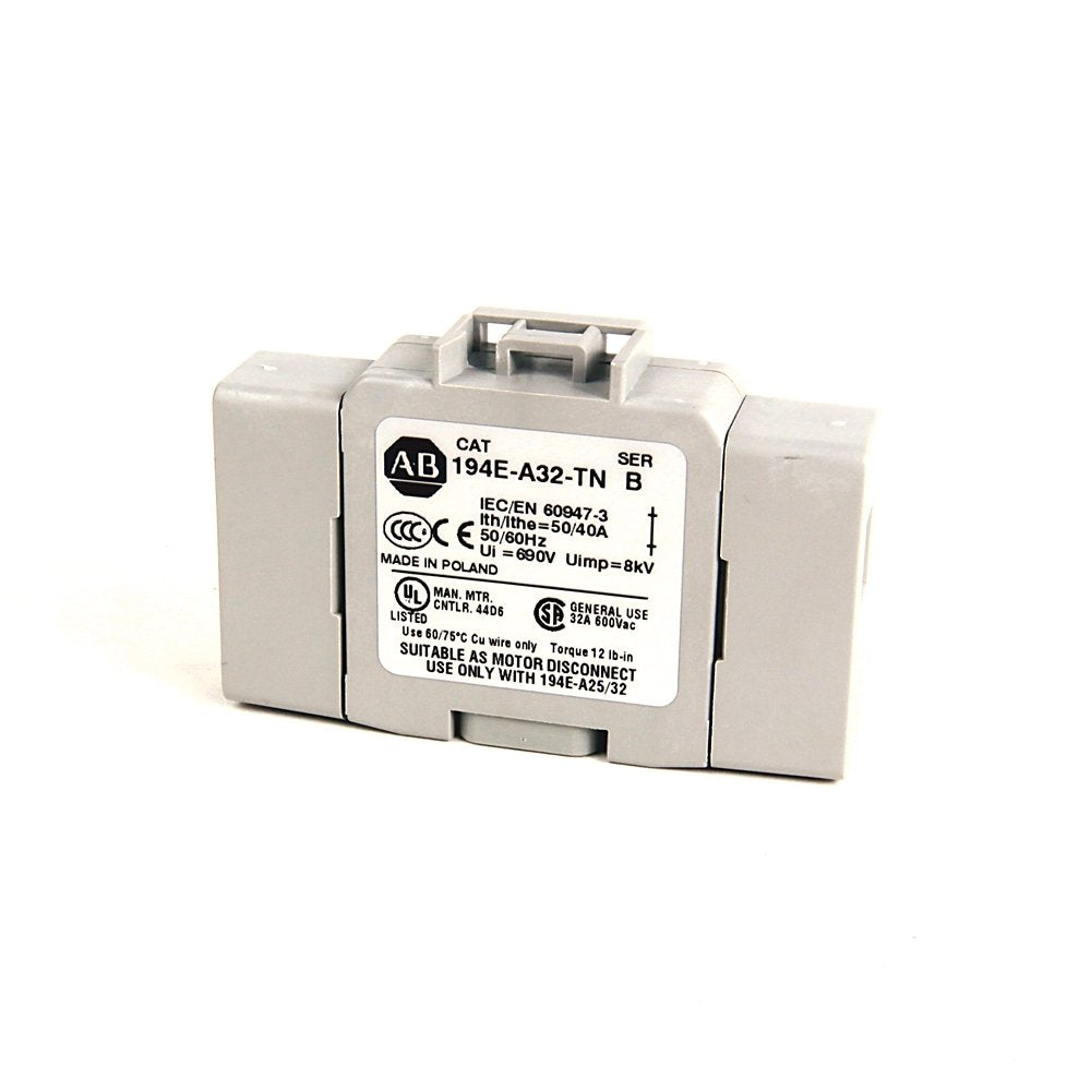 194E Accessories, Neutral Terminal, 25 - 32 Amp , Base / DIN Rail ,