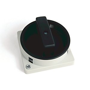 IEC Control and Load Switch Actuator, Type CC, Gray/Black, 48mm x 48mm, Legend Text: 0-1 (90° Inverted), European Product Offering