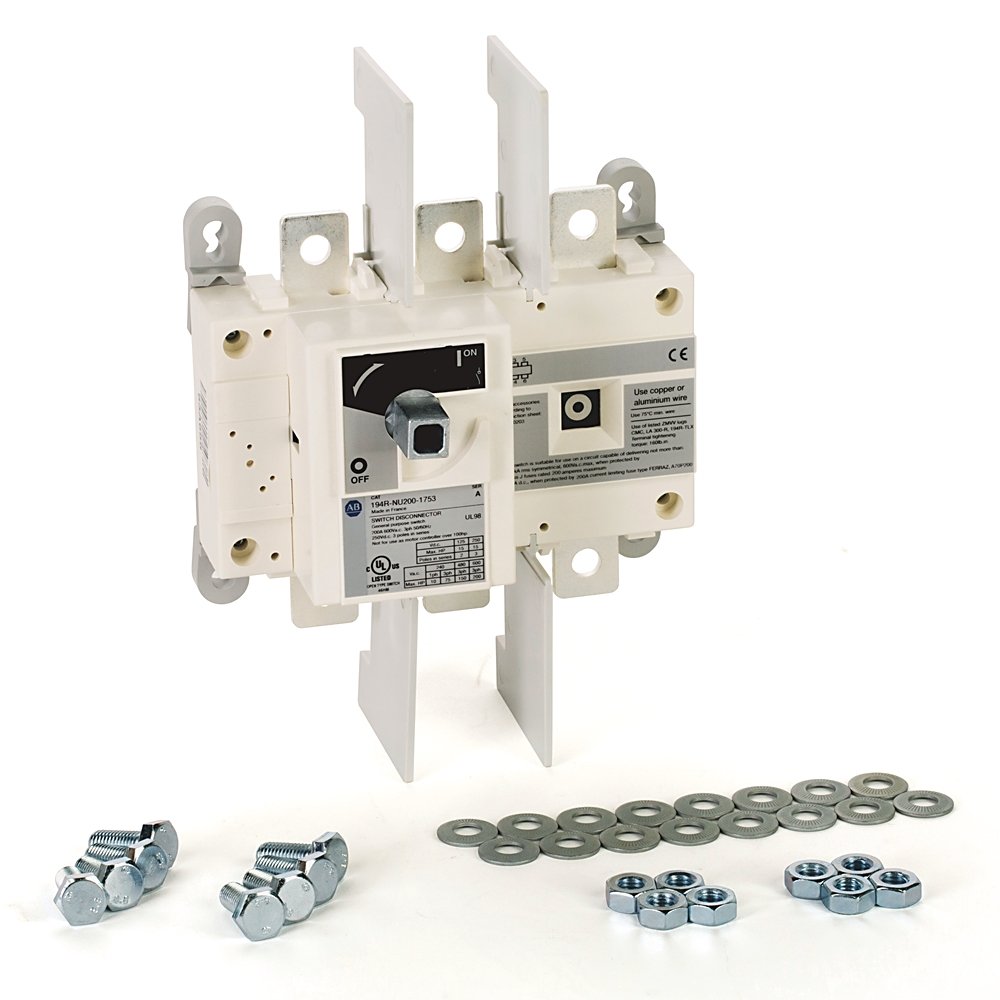 194R Fused and Non-Fused Disconnected Switches, Open, Non-Fused UL200 A, 3 Pole ,