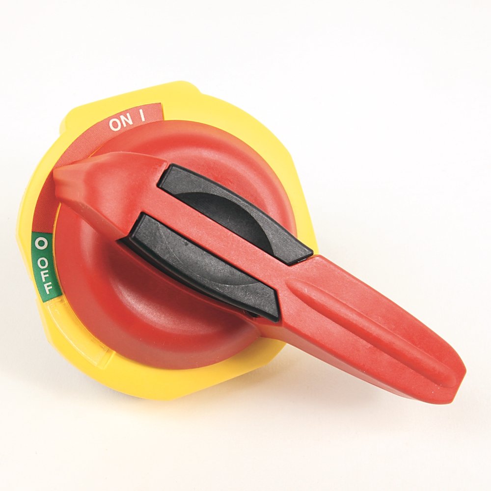194R Disconnect Switch Accessories, Red/Yellow Padlockable handle, standard