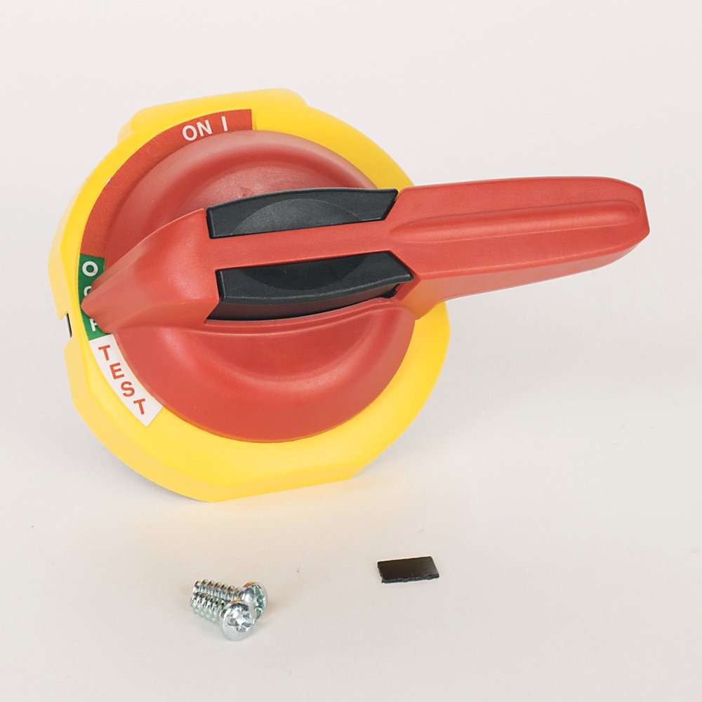 194R Disconnect Switch Accessories, Red/Yellow Padlockable handle, test mode